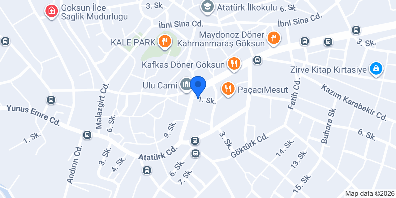 Bozkurt Eczanesi konumu