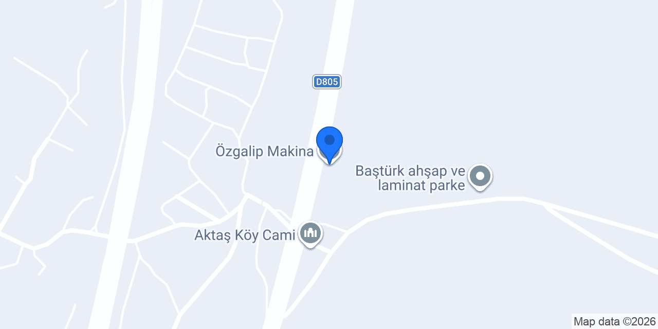 Özgalip Makina konumu
