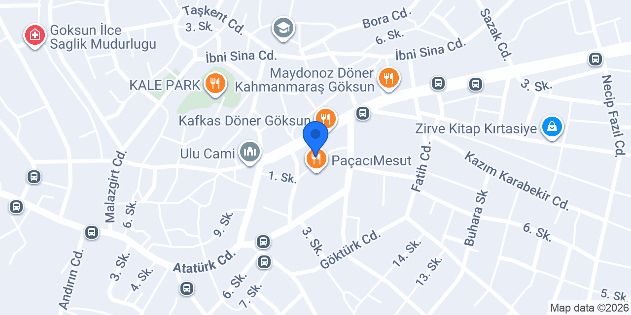 Aras Kargo Göksun Cep Şubesi konumu