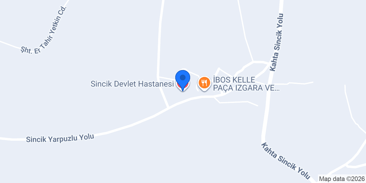 Sincik Devlet Hastanesi konumu