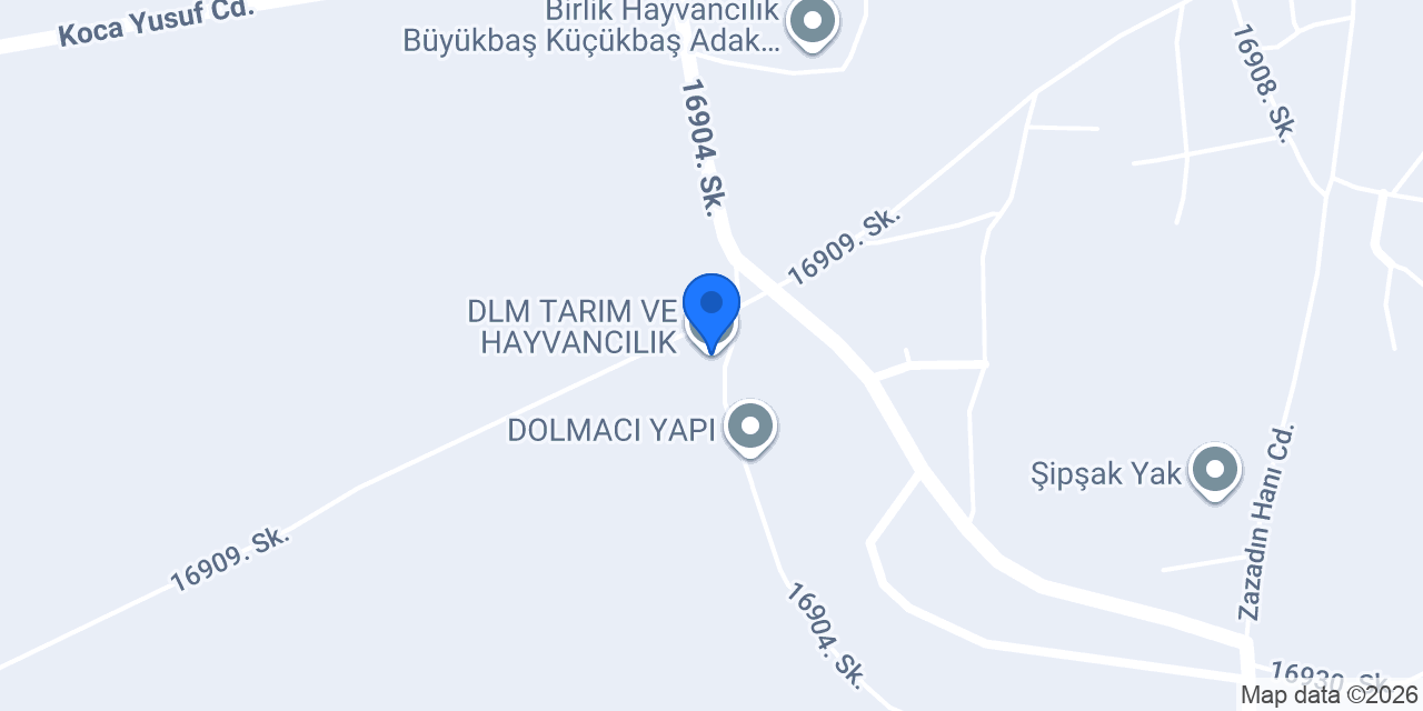 DLM TARIM VE HAYVANCILIK konumu