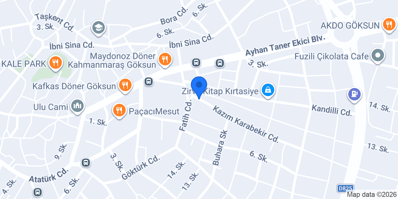 Tuğ Reklam konumu