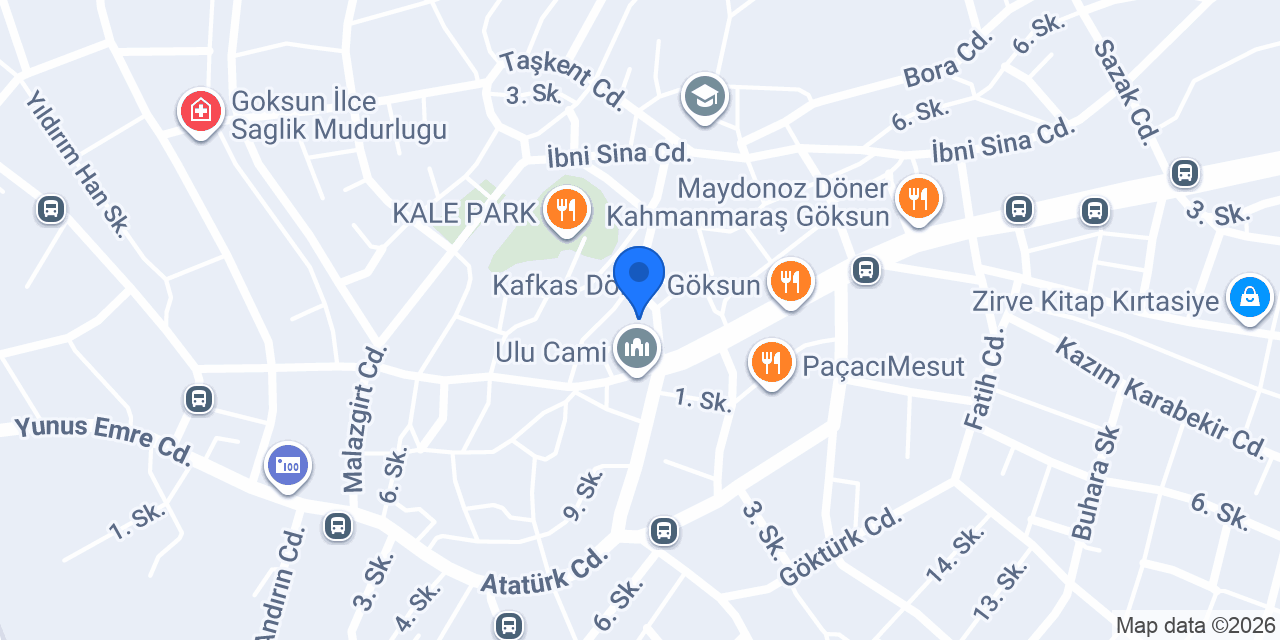 GÖKSUN MARAŞ DURAGI konumu