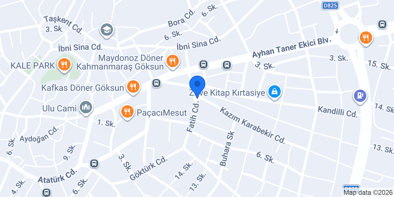 Ceylan avm göksun konumu