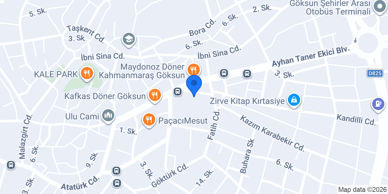 Saray Pastanesi Dondurma Diyarı konumu