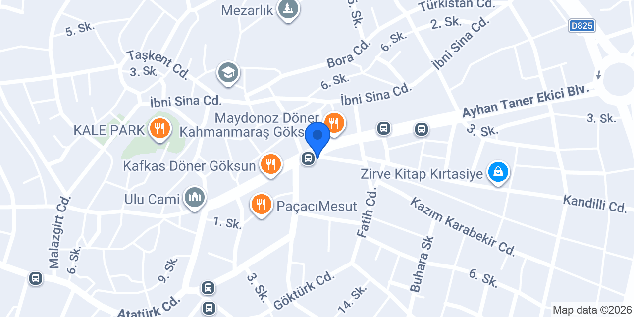 GÖKSUN TAKSİ konumu