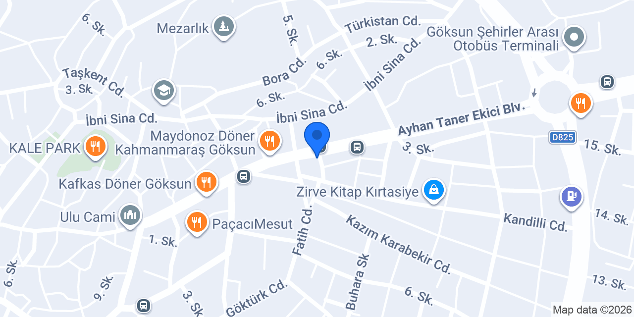 Fizyo Göksun konumu
