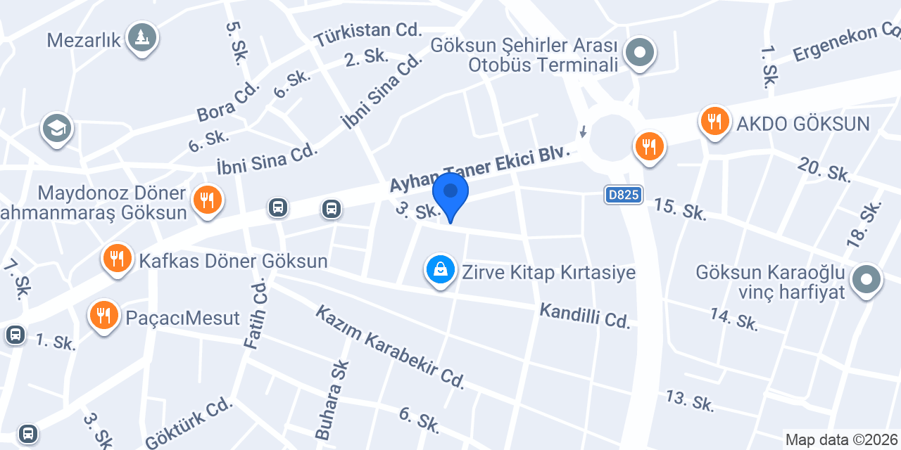 Sürmeli veteriner kliniği konumu
