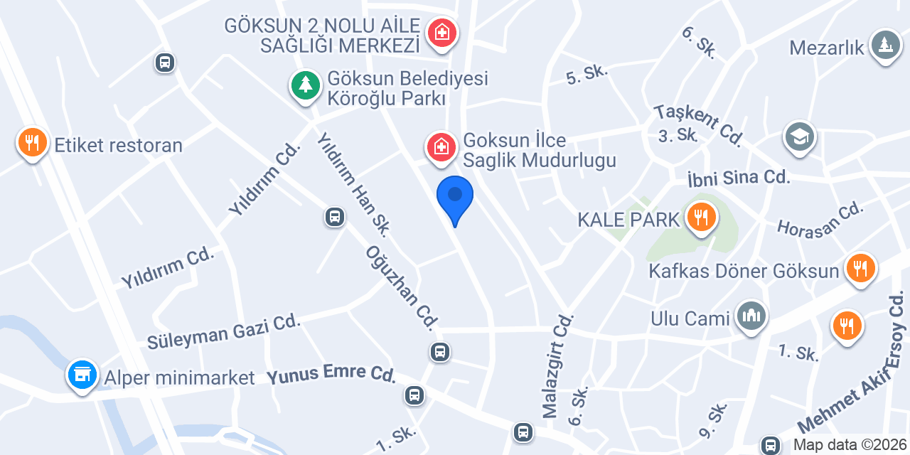 KAHRAMANMARAŞ İL SAĞLIK MÜDÜRLÜĞÜ konumu