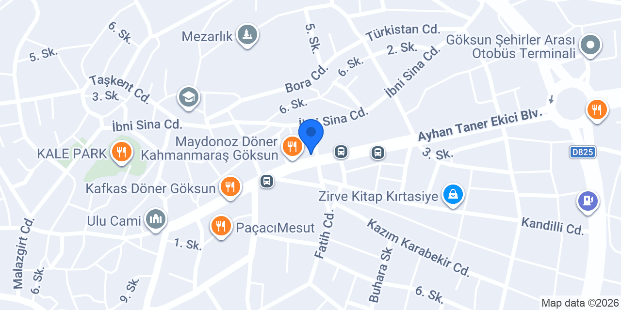 Köşem Pastanesi konumu