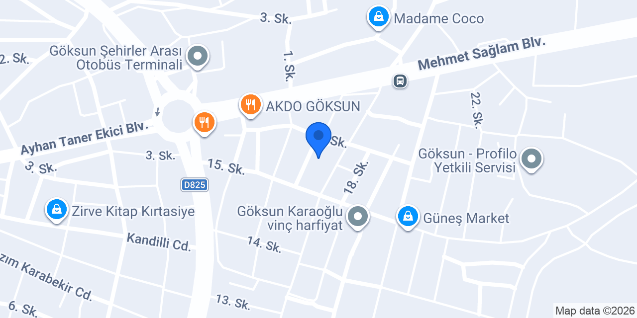 Yuvam Apart Otel konumu