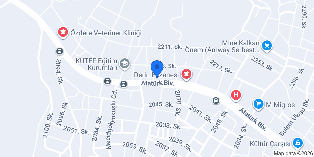 Özdere kasap konumu