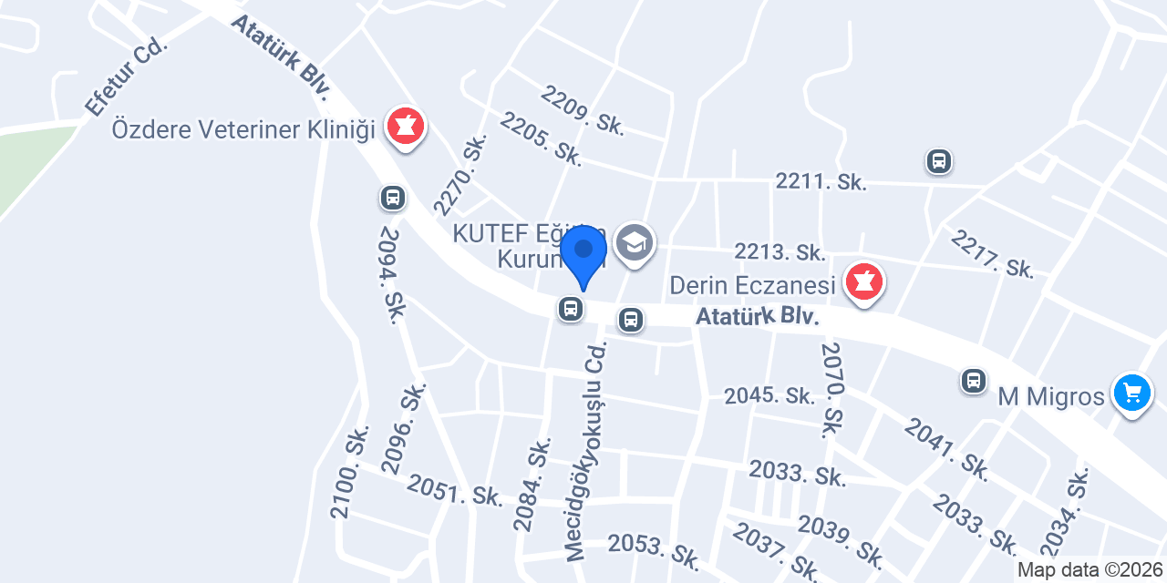 Özdere tesisat özüçalişir konumu