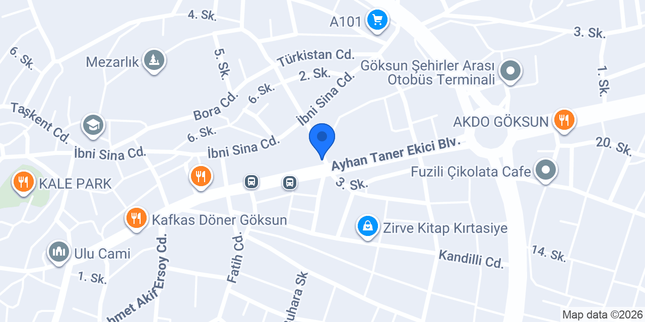 Taksi Durağı konumu