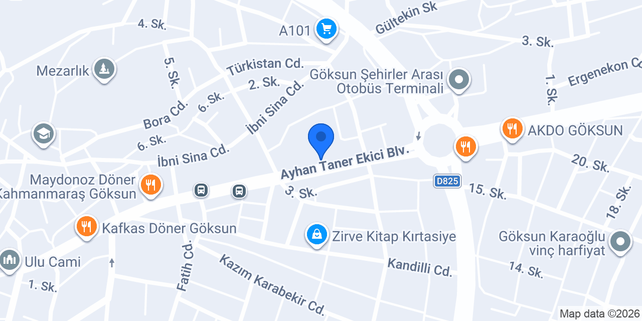 Hayat Eczanesi konumu