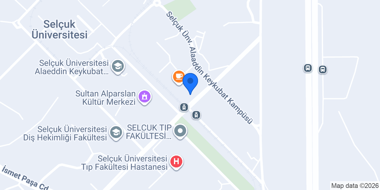 VakıfBank Selçuk Üniversitesi Şubesi konumu