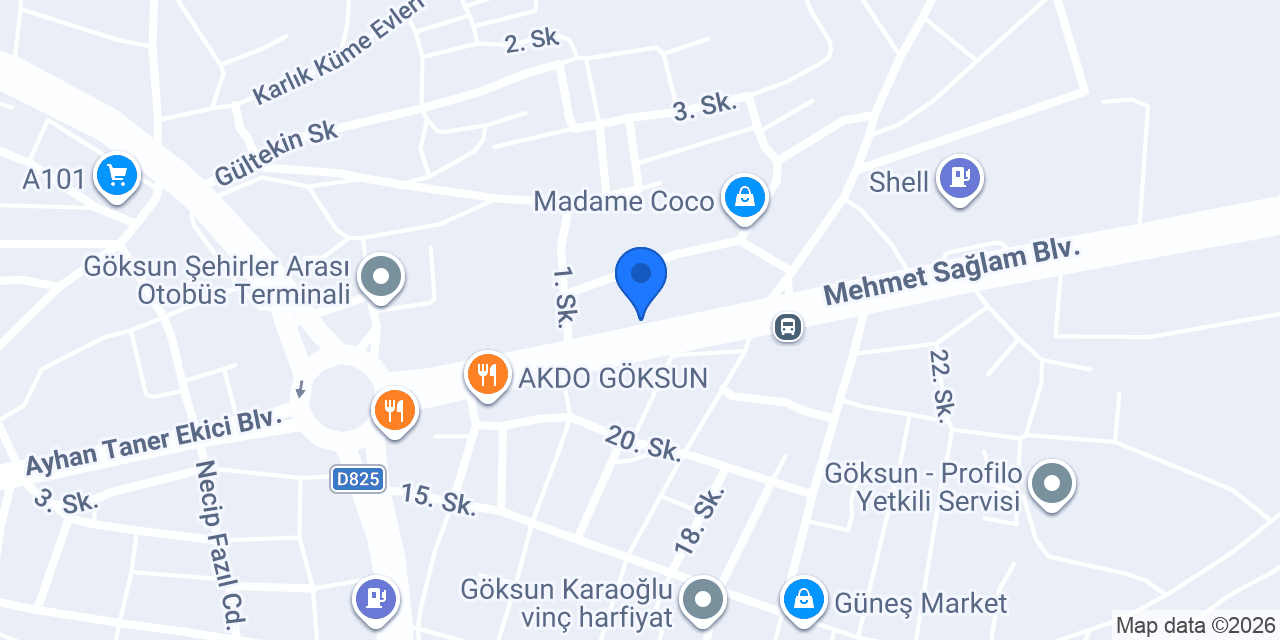 Akgrup Arçelik - Karaca konumu