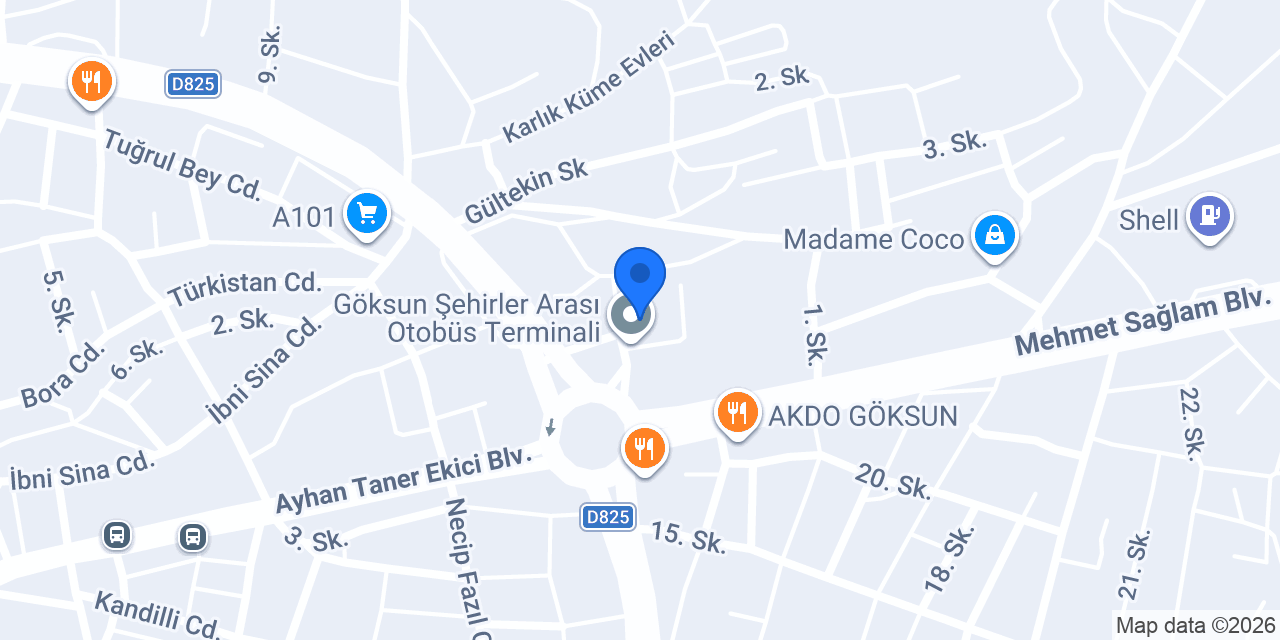 AK TURİZM konumu