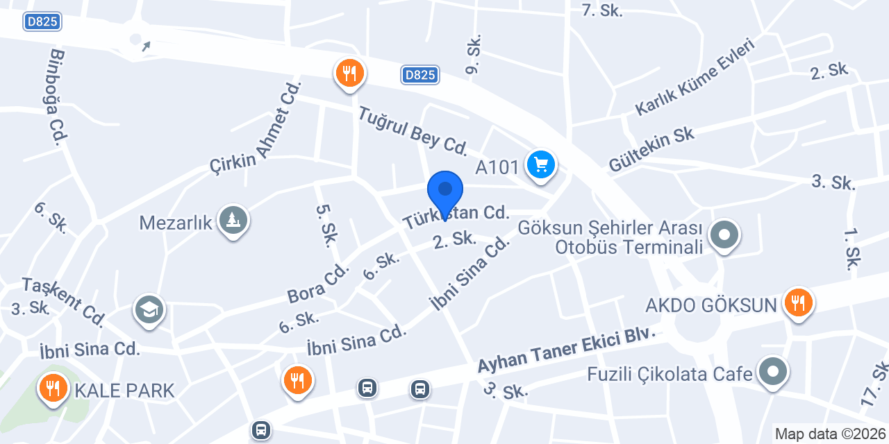 İŞLER KİTABEVİ GÖKSUN ŞUBE konumu