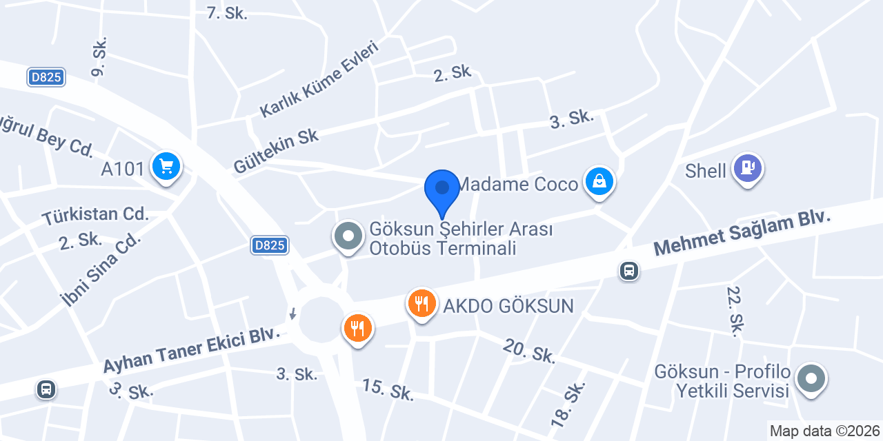 Göksun Fatih İlkokulu konumu