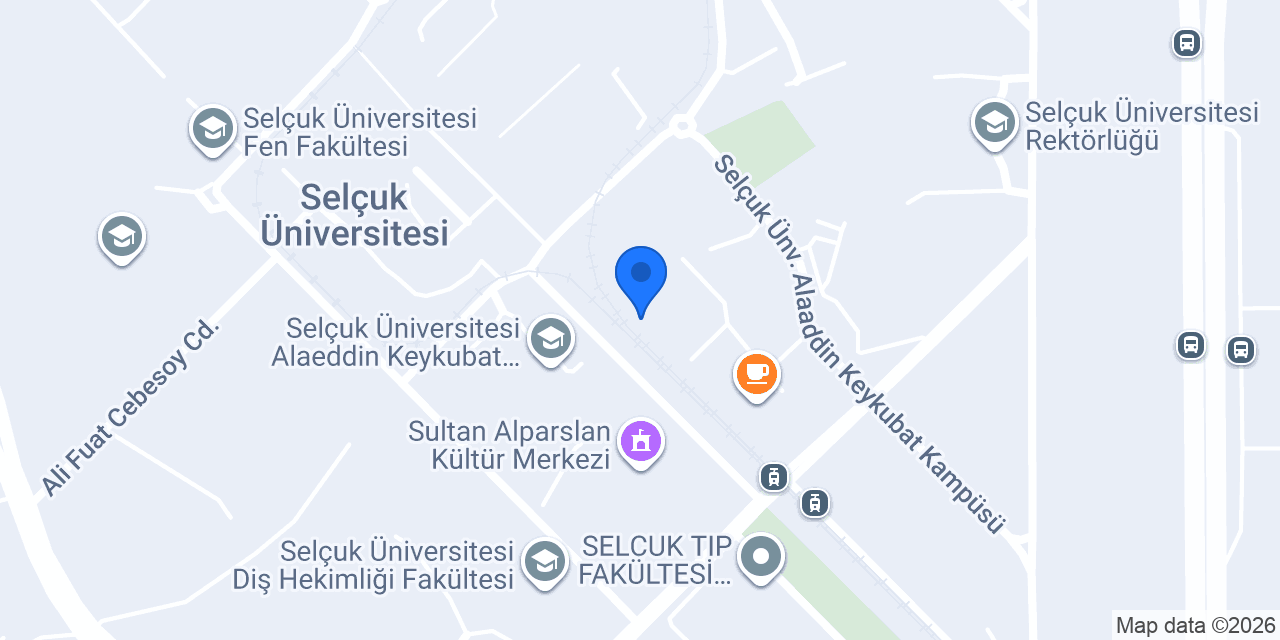 Şekerbank Selçuk Üniversitesi konumu