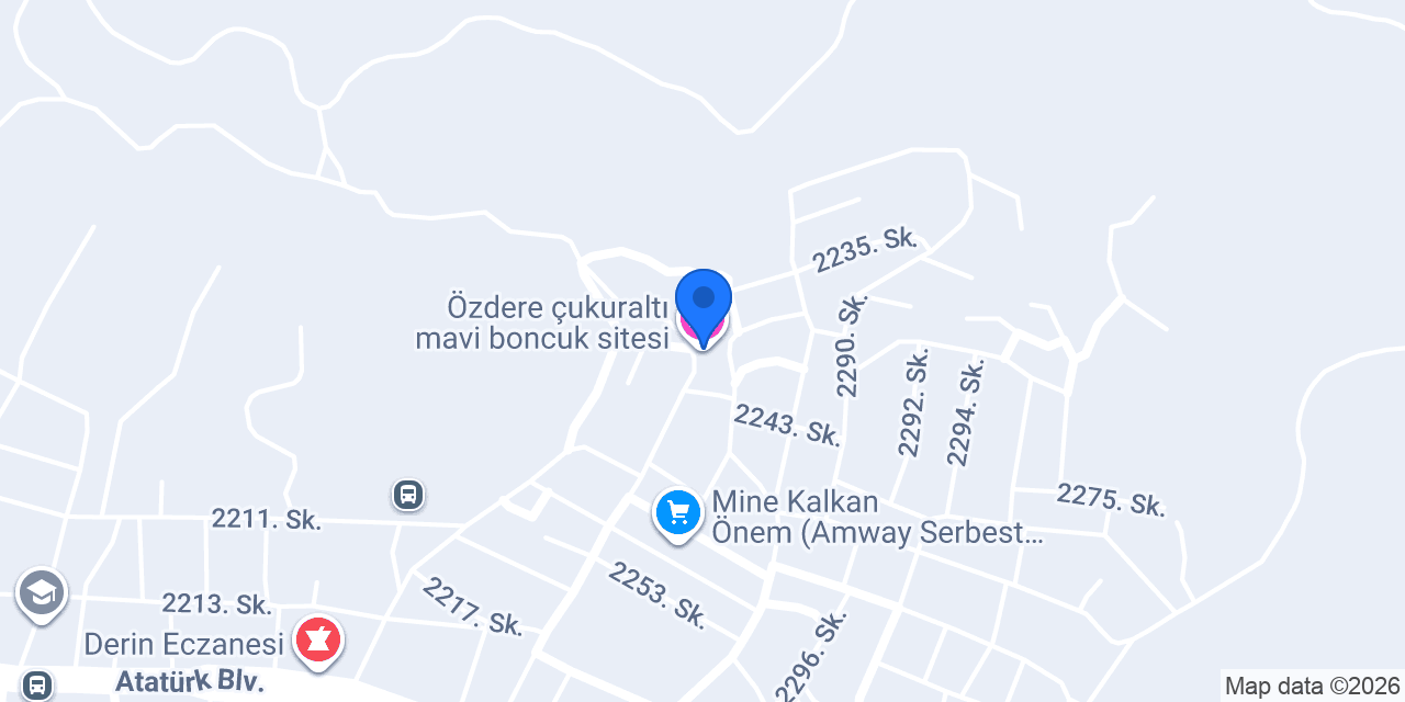 Özdere çukuraltı mavi boncuk sitesi konumu