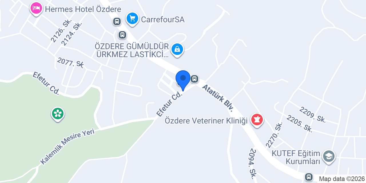 Kalemlik Konaklamalı Orman Parkı konumu