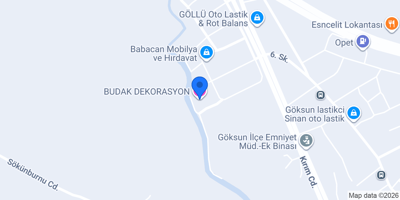 BUDAK DEKORASYON konumu