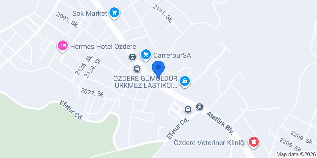 Smyrna pide Özdere konumu