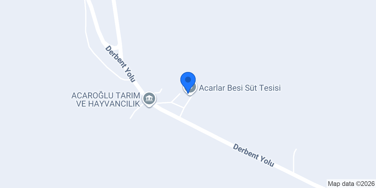 Acarlar Besi Süt Tesisi konumu