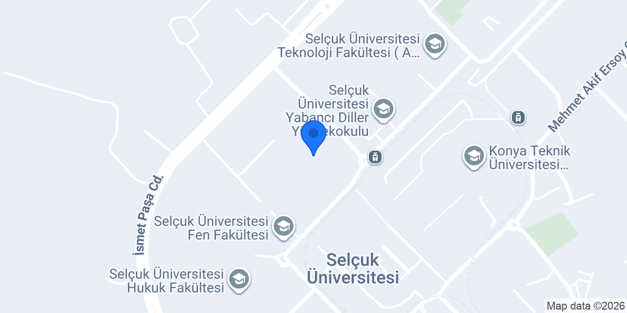 Selçuk Üniversitesi Eğitim Fakültesi konumu