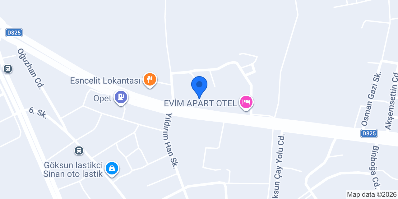 Göksun Mutlu Apart konumu