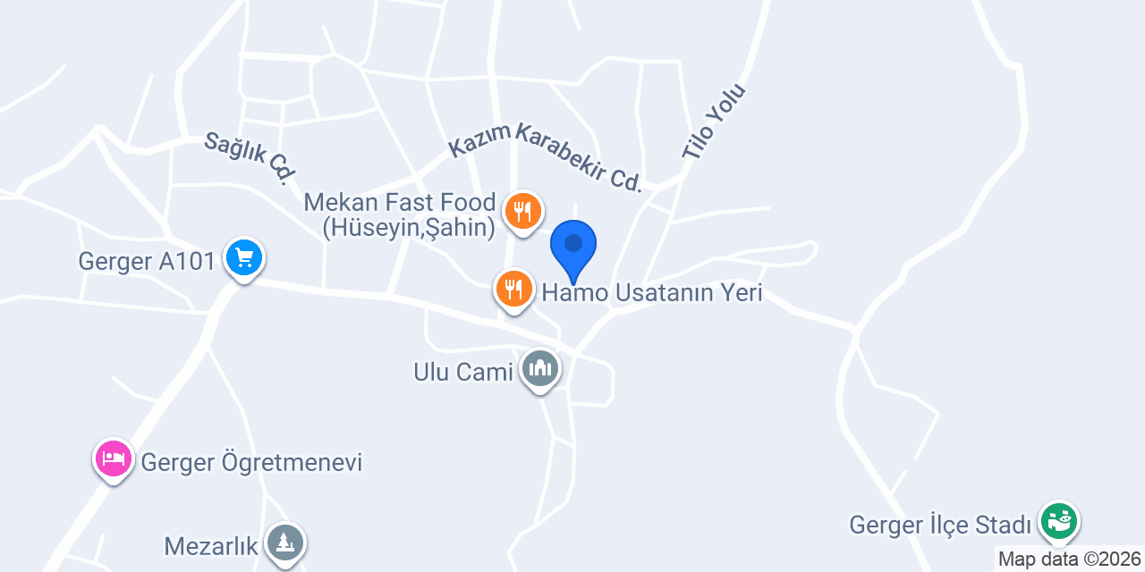 Ptt-gerger Şubesi konumu