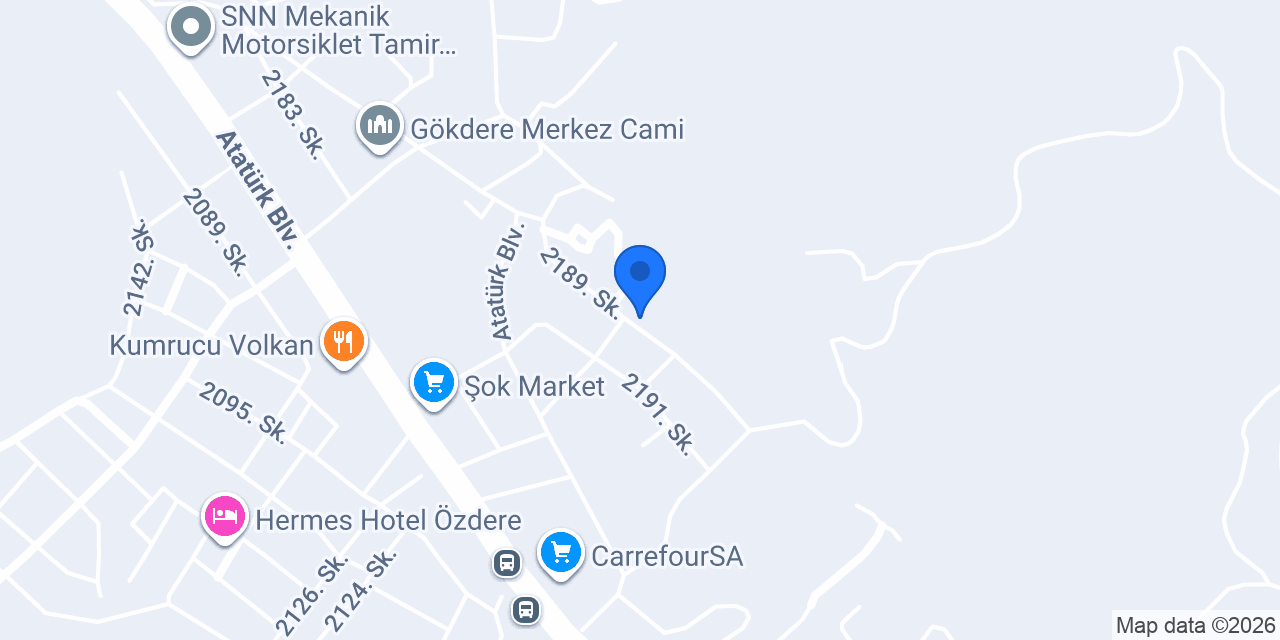 Özdere Elektrik Tamirat konumu