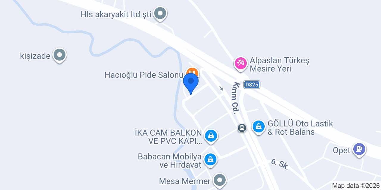 Mesa Oto Lastik Akü konumu