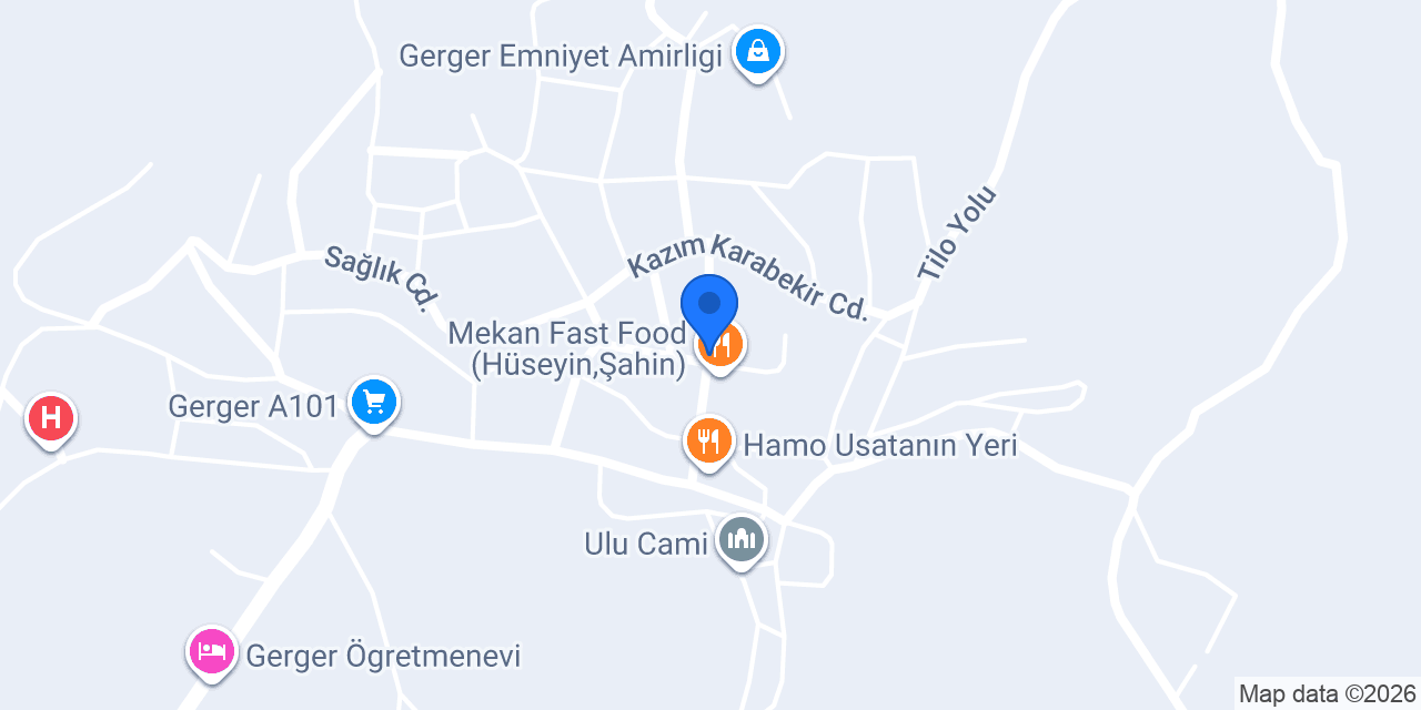 Gerger Belediyesi konumu