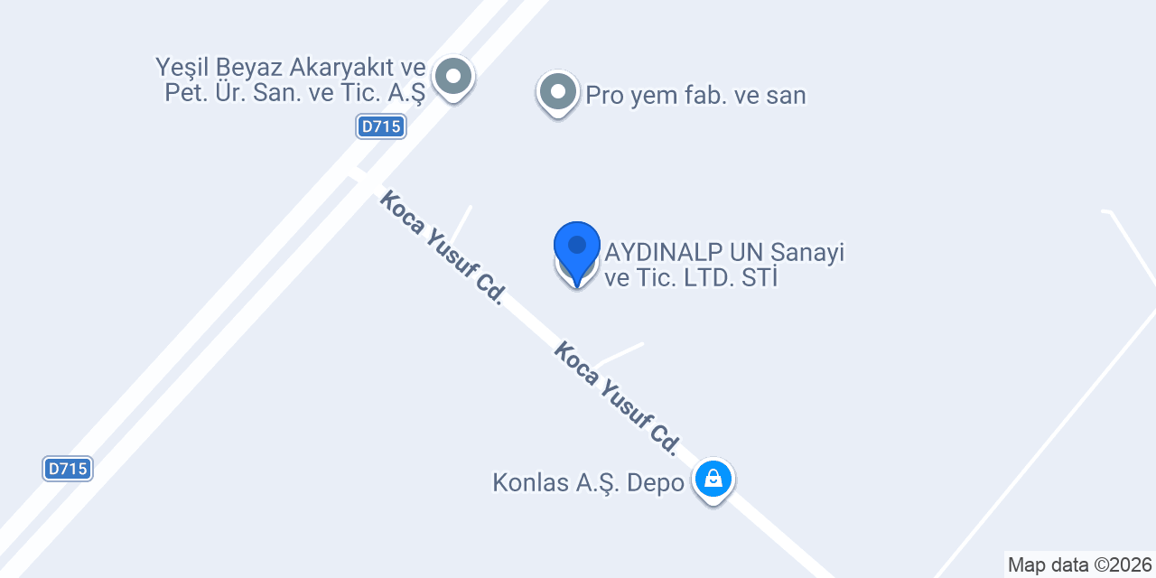 AYDINALP UN Sanayi ve Tic. LTD. STİ konumu
