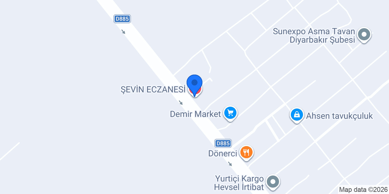 ŞEVİN ECZANESİ konumu