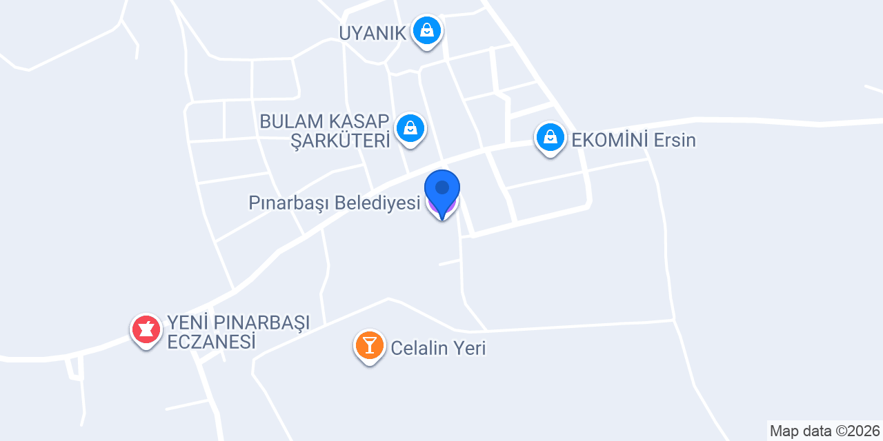 Pınarbaşı Belediyesi konumu