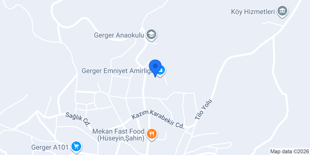 Gerger Emniyet Amirligi konumu