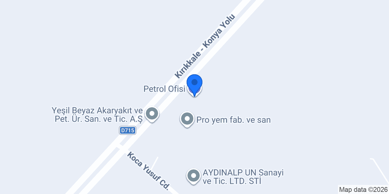 Petrol Ofisi konumu