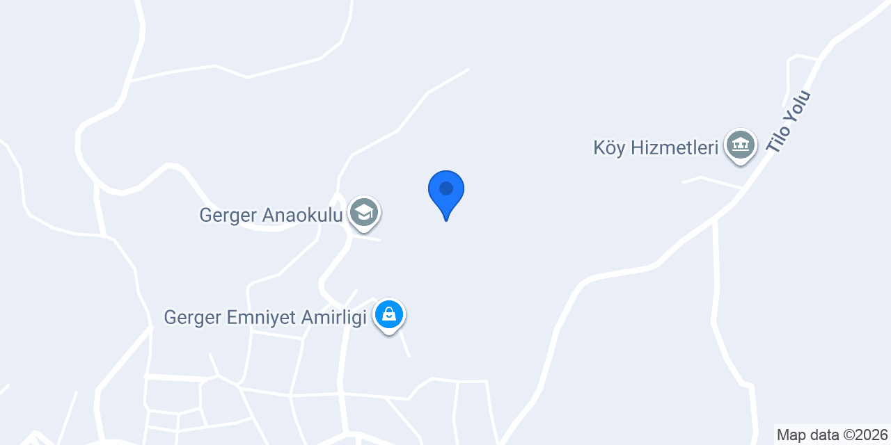 Gerger Tapu Müdürlüğü konumu