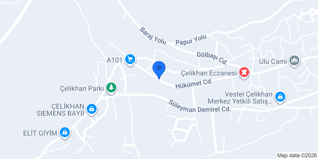 Beko-çelikhan Ticaret konumu