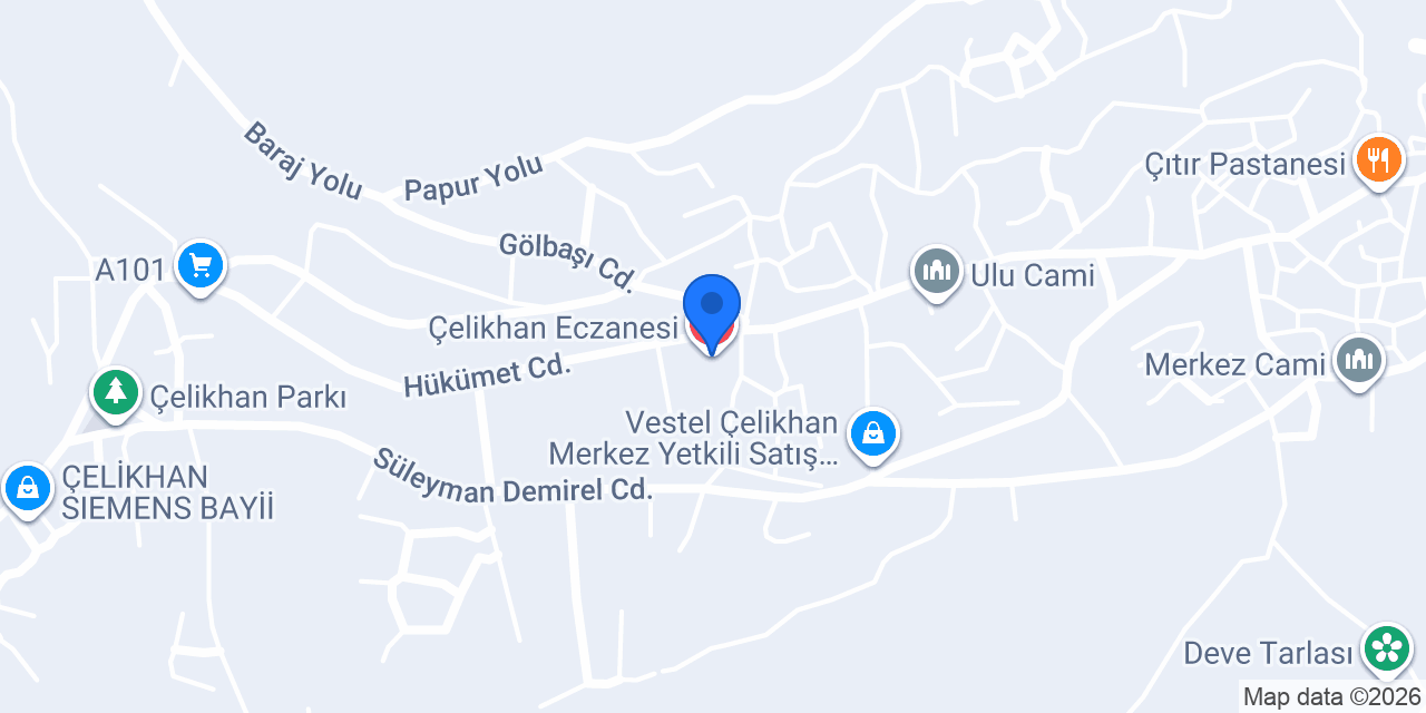 Çelikhan Eczanesi konumu