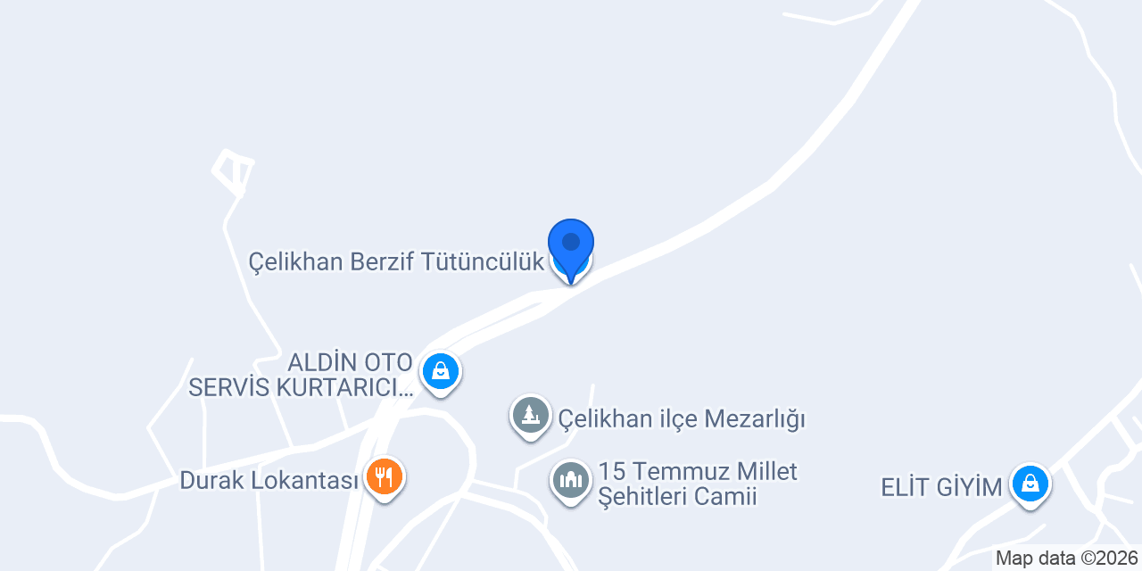 Çelikhan Berzif Tütüncülük konumu