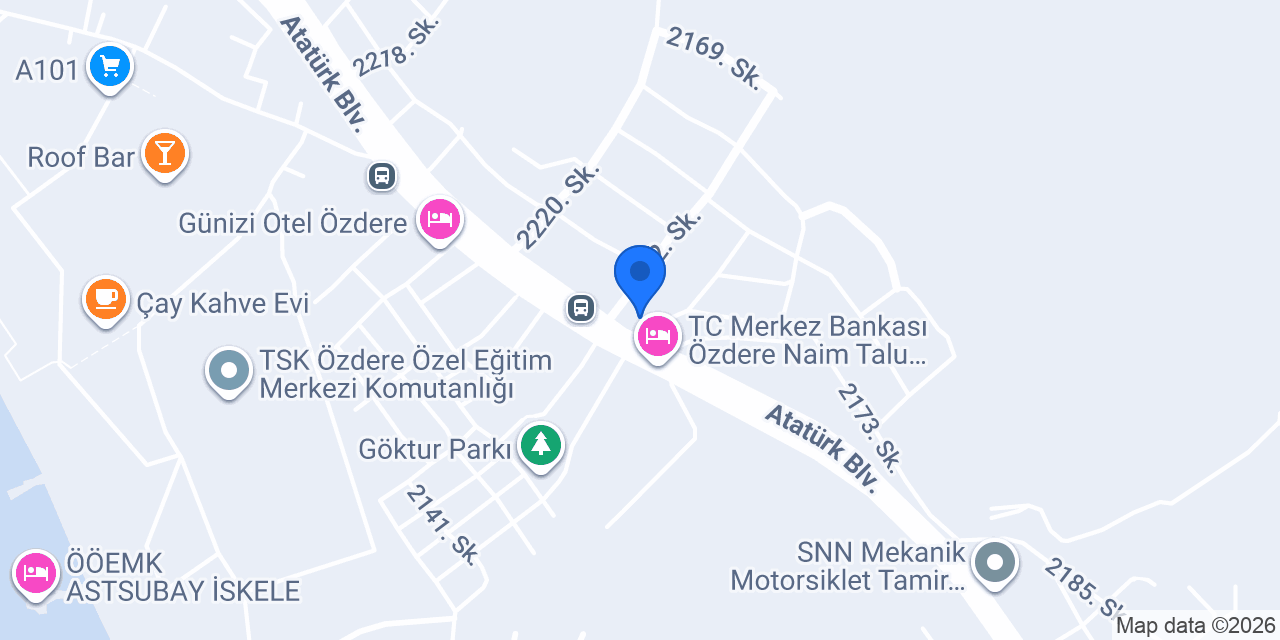 Özdere Özcan Emlak konumu