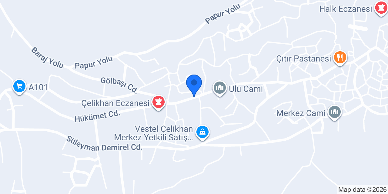 ÖZ ÇELİKHAN PASTANESİ konumu