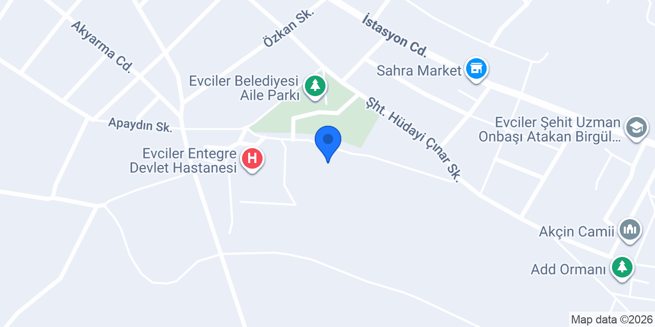 Evciler Kaymakamlığı konumu
