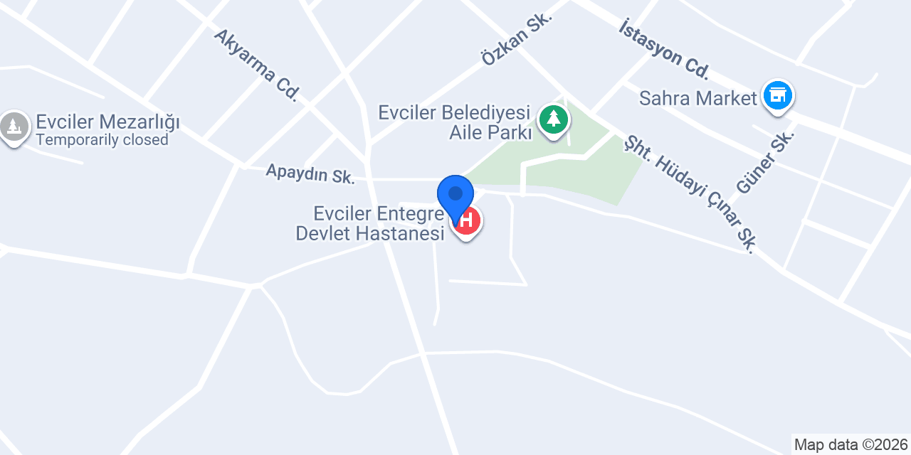 Evciler Aile Sağlığı Merkezi konumu