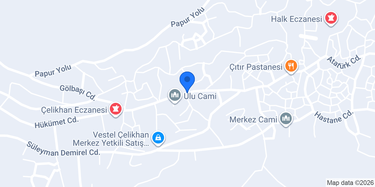 Aygaz Çelikhan konumu